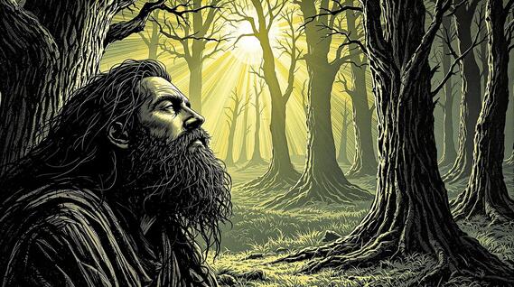 Zarathustra wakes up in the forest